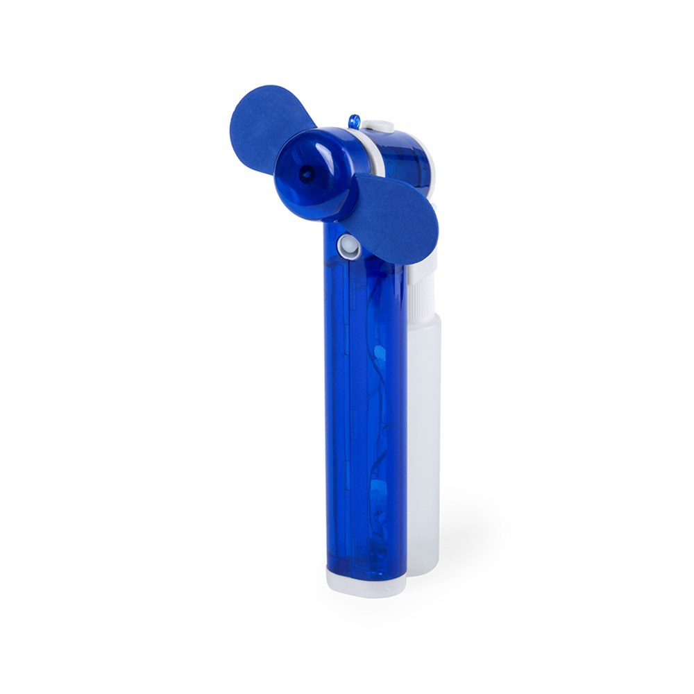 Straat Oeps matig Ventilator met sproeier - 35 ml | Excl. 2 AA batterijen | blauw | 1 kleur |  Op het handvat | PT137191