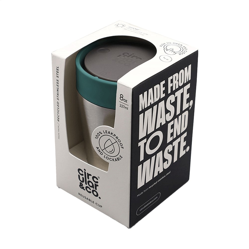 Circular&Co Recycled Stainless Steel Coffee Cup -  227 ml